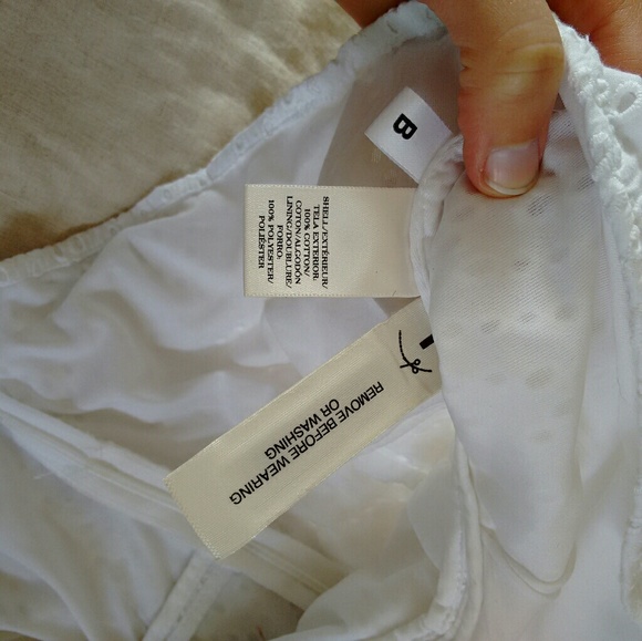 Eyelet Peplum Blouse - Picture 3 of 4